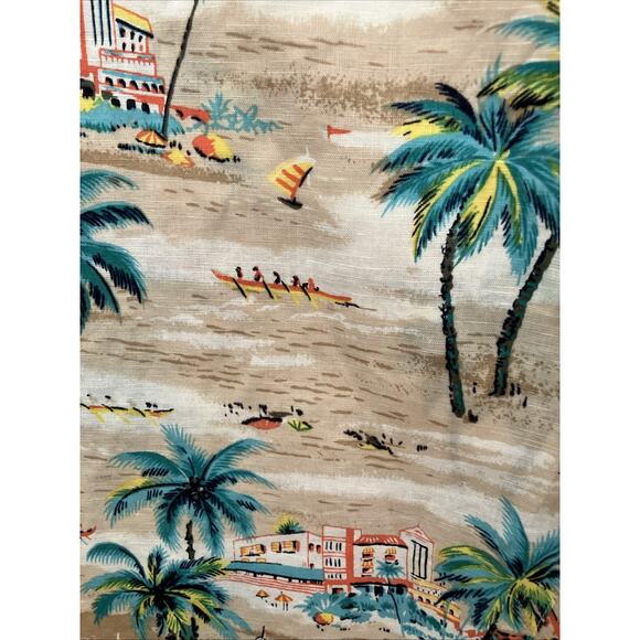 J. Crew Women's Skirt Beach Hawain Print With Angled Ruffle in Front Sz 6 Cotton - Picture 3 of 7